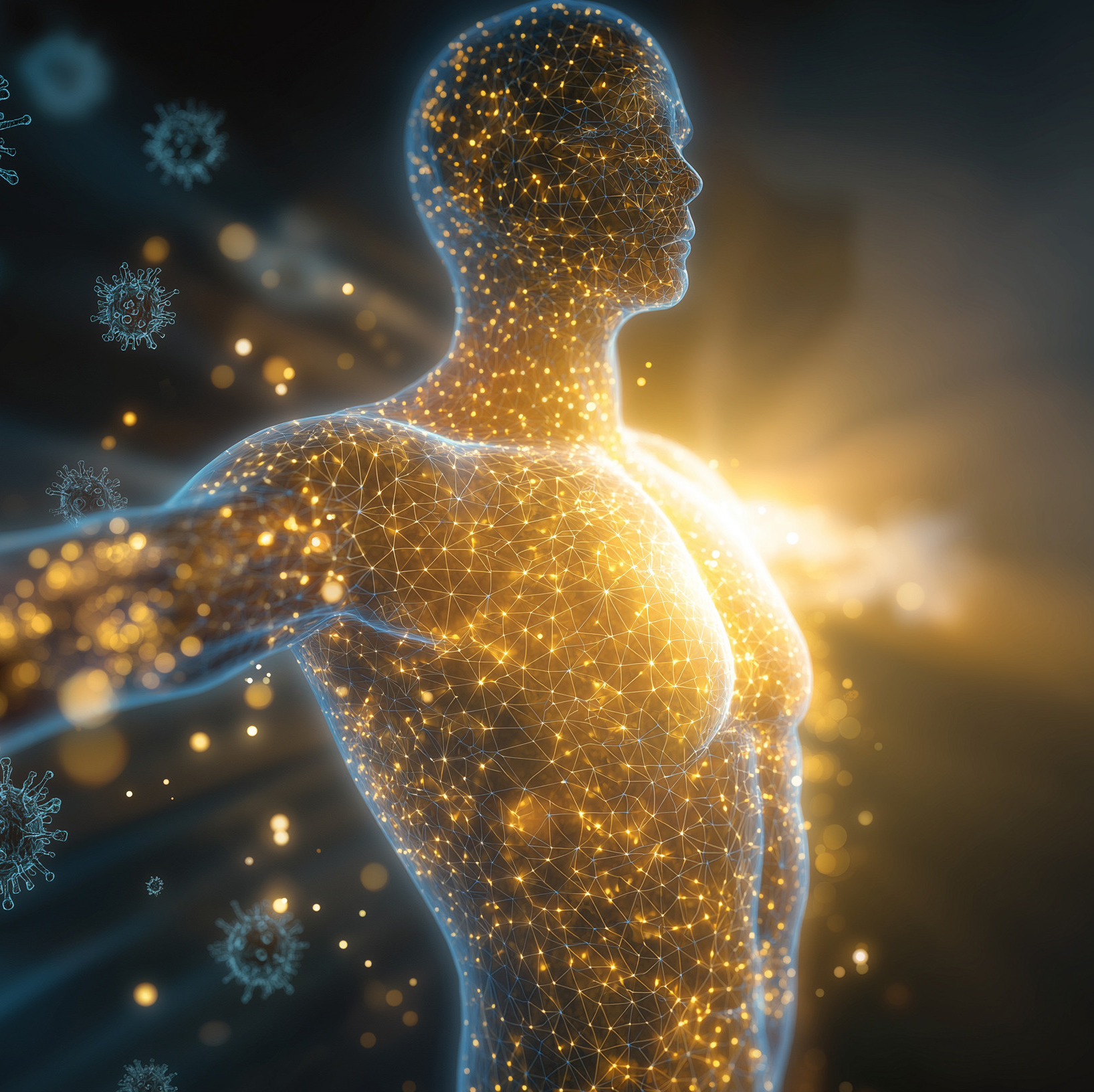 The Strength Within: An abstract representation of the human bod